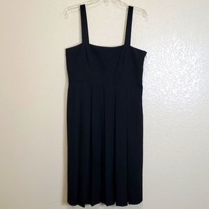 Banana Republic Factory Strappy Pleated Dress 12 Black School Girl